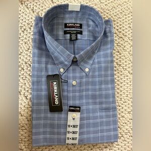 Kirkland signature traditional fit men’s long sleeve dress shirt
